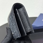 Kitlife Dior Saddle Business Card Wallet Black 8012S16 10.5x7.5x2cm - 4