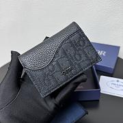 Kitlife Dior Saddle Business Card Wallet Black 8012S16 10.5x7.5x2cm - 2