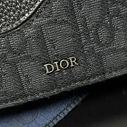 Kitlife Dior Saddle Business Card Wallet Black 8012S16 10.5x7.5x2cm - 3