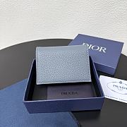 Kitlife Dior Saddle Business Card Wallet Light Blue 8012S16 10.5x7.5x2cm - 5