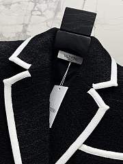 Kitlife Valentino Garavani Wool Tweed Blazer Black - 4