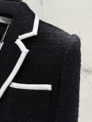Kitlife Valentino Garavani Wool Tweed Blazer Black - 2