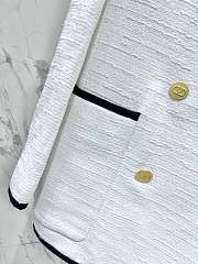 Kitlife Valentino Garavani Wool Tweed Blazer White - 3