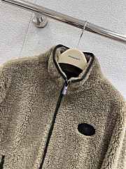 Kitlife Burberry Cropped Fleece Jacket Olive Brown  - 3