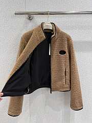 Kitlife Burberry Cropped Fleece Jacket Brown - 4