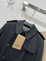 Kitlife Burberry Kensington Heritage Trench Coat Black  - 2