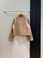 Kitlife Burberry Cropped Beige Coat With Corduroy Collar Neutrals - 3