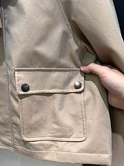 Kitlife Burberry Cropped Beige Coat With Corduroy Collar Neutrals - 4
