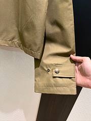 Kitlife Burberry Cropped Olive Brown Coat With Corduroy Collar Neutrals  - 4