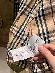 Kitlife Burberry Cropped Olive Brown Coat With Corduroy Collar Neutrals  - 3