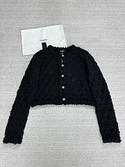 Kitlife Chanel 25P Spiral Yarn Cardigan Black - 1