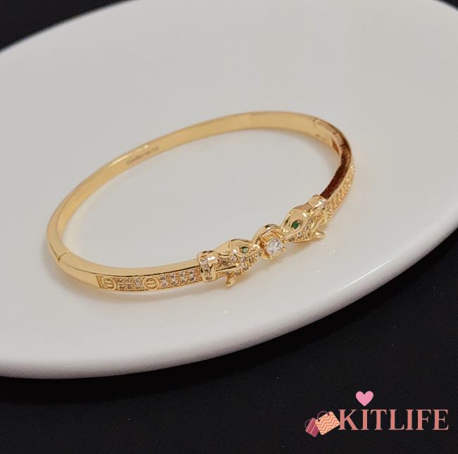 Kitlife Cartier Diamond-encrusted Cheetah Bracelet - 1