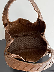 Kitlife Bottega Veneta Campana Shoulder Bag Brown 844249 33x20x16.5cm - 4