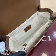 Kitlife Gucci Go Shoulder Bag Brown GG Suede 826761 21.5x14x9cm - 3
