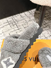 Kitlife Louis Vuitton 25 Paseo Flat Comfort Mules Grey - 4