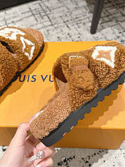 Kitlife Louis Vuitton 25 Paseo Flat Comfort Mules Brown - 3