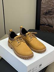 Kitlife Celine Beige Velvet Leather Low Boots  - 1