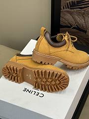 Kitlife Celine Beige Velvet Leather Low Boots  - 2