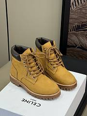 Kitlife Celine Beige Velvet Leather Ankle Boots  - 1