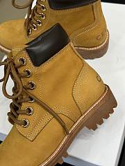 Kitlife Celine Beige Velvet Leather Ankle Boots  - 4