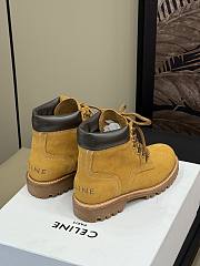 Kitlife Celine Beige Velvet Leather Ankle Boots  - 3