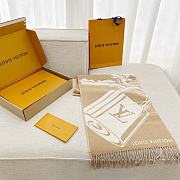 Kitlife Louis Vuitton  Lock And Keys Scarf Beige 215x45cm - 1