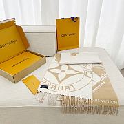 Kitlife Louis Vuitton  Lock And Keys Scarf Beige 215x45cm - 5