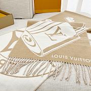 Kitlife Louis Vuitton  Lock And Keys Scarf Beige 215x45cm - 4
