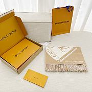 Kitlife Louis Vuitton  Lock And Keys Scarf Beige 215x45cm - 3