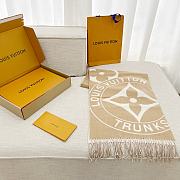 Kitlife Louis Vuitton  Lock And Keys Scarf Beige 215x45cm - 2