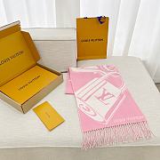 Kitlife Louis Vuitton Lock And Keys Scarf Pink & White 215x45cm - 1