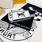 Kitlife Louis Vuitton Lock And Keys Scarf Black & White 215x45cm - 4