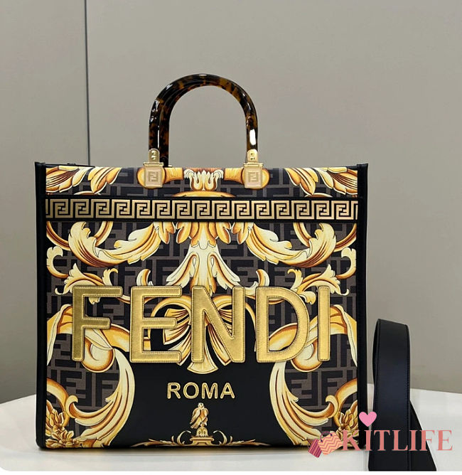 Kitlife Fendi by Versace Sunshine Medium Black/Multicolor 36x13x32cm - 1