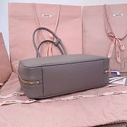 Kitlife Miu Miu Brown Leather Beau Handle Bag 5BB117 34x23x12cm  - 3