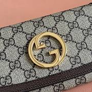 Kitlife Gucci Blondie Wallet On Chain In Beige And Ebony Supreme 725215 21x10.5cm - 2