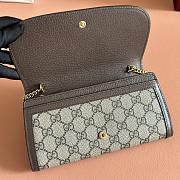 Kitlife Gucci Blondie Wallet On Chain In Beige And Ebony Supreme 725215 21x10.5cm - 4