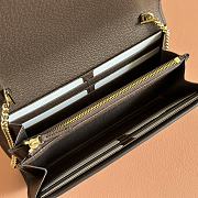 Kitlife Gucci Blondie Wallet On Chain In Beige And Ebony Supreme 725215 21x10.5cm - 3