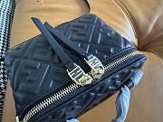 Kitlife Fendi Black Nappa Leather Vanity Bag 16x8x11cm - 4