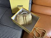Kitlife Fendi Light Yellow Nappa Leather Vanity Bag 16x8x11cm - 1