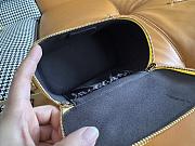 Kitlife Fendi Light Yellow Nappa Leather Vanity Bag 16x8x11cm - 3