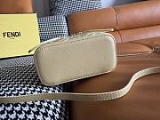Kitlife Fendi Light Yellow Nappa Leather Vanity Bag 16x8x11cm - 2