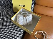 Kitlife Fendi White Nappa Leather Vanity Bag 16x8x11cm - 1