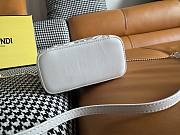 Kitlife Fendi White Nappa Leather Vanity Bag 16x8x11cm - 5