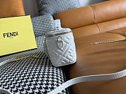 Kitlife Fendi White Nappa Leather Vanity Bag 16x8x11cm - 3