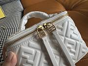 Kitlife Fendi White Nappa Leather Vanity Bag 16x8x11cm - 2