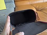 Kitlife Fendi Pink Nappa Leather Vanity Bag 16x8x11cm - 5