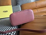 Kitlife Fendi Pink Nappa Leather Vanity Bag 16x8x11cm - 4
