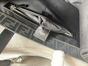 Kitlife Fendi Black FF Jacquard Fabric Shopping Bag 41x35x19cm - 5