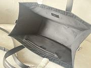 Kitlife Fendi Black FF Jacquard Fabric Shopping Bag 41x35x19cm - 3
