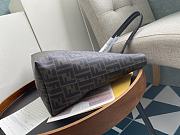 Kitlife Fendi Roll Shopping Bag in Brown FF jacquard Fabric And Blue 35x27x13.5cm - 6